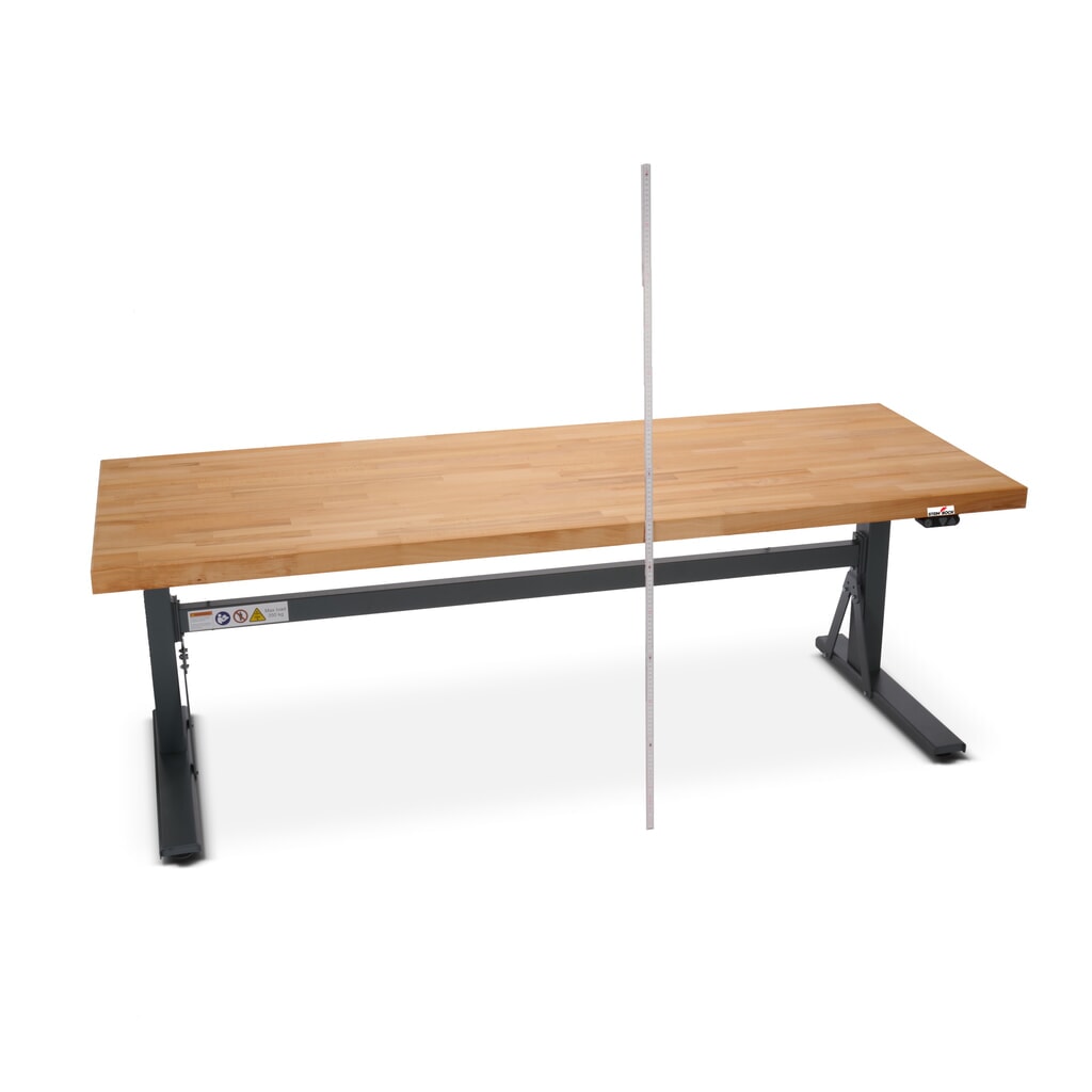Elektrisch in hoogte verstelbare werkbank Steinbock® e-Adjust, hxbxd 700-1.170 x 2.000 x 750 mm, draagvermogen 350 kg Productafbeelding nr. 11: Elektrisch in hoogte verstelbare werkbank Steinbock® e-Adjust, hxbxd 700-1.170 x 2.000 x 750 mm, draagvermogen 350 kg