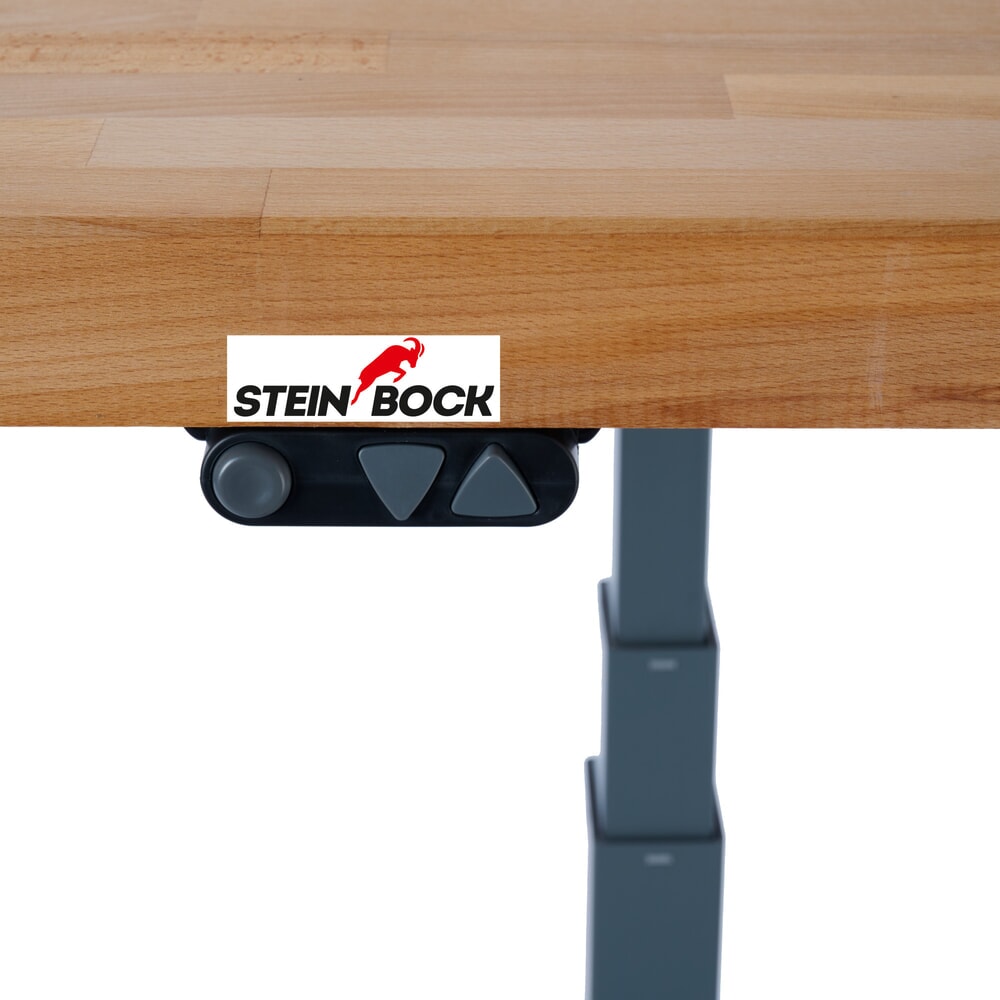 Productafbeelding nr. 3: Elektrisch in hoogte verstelbare werkbank Steinbock® e-Adjust, hxbxd 700-1.170 x 2.000 x 750 mm, draagvermogen 350 kg