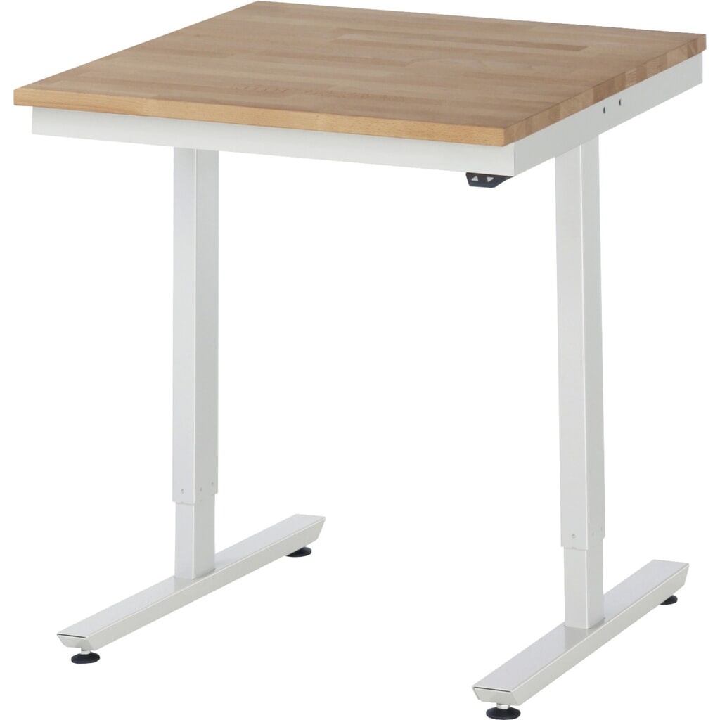 Elektrisch in hoogte verstelbare werktafel RAU serie adlatus 300, hxbxd 720-1.120 x 750 x 800 mm, massief beuken werkblad Product afbeelding: Elektrisch in hoogte verstelbare werktafel RAU serie adlatus 300, hxbxd 720-1.120 x 750 x 800 mm, massief beuken werkblad