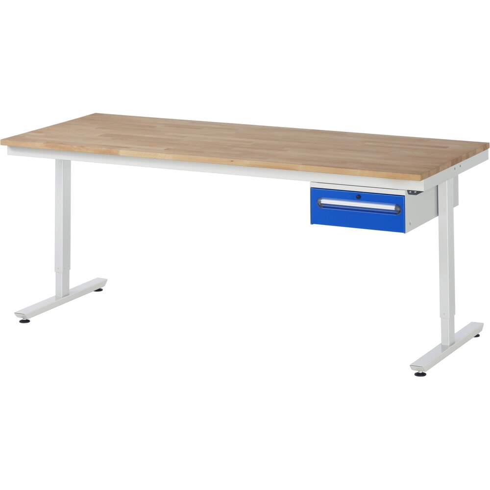 Productafbeelding nr. 6: Elektrisch in hoogte verstelbare werktafel RAU serie adlatus 300, hxbxd 720-1.120 x 1.250 x 1.000 mm, werkblad met Universal- / linoleumlaag