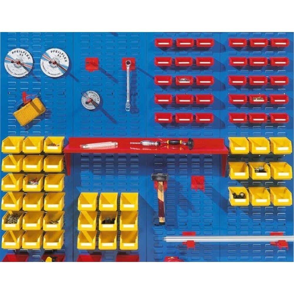 Productafbeelding nr. 1: Enkelvoudige gleufplaten HxB 1500 x 450 mm, Gentiaan Blauw