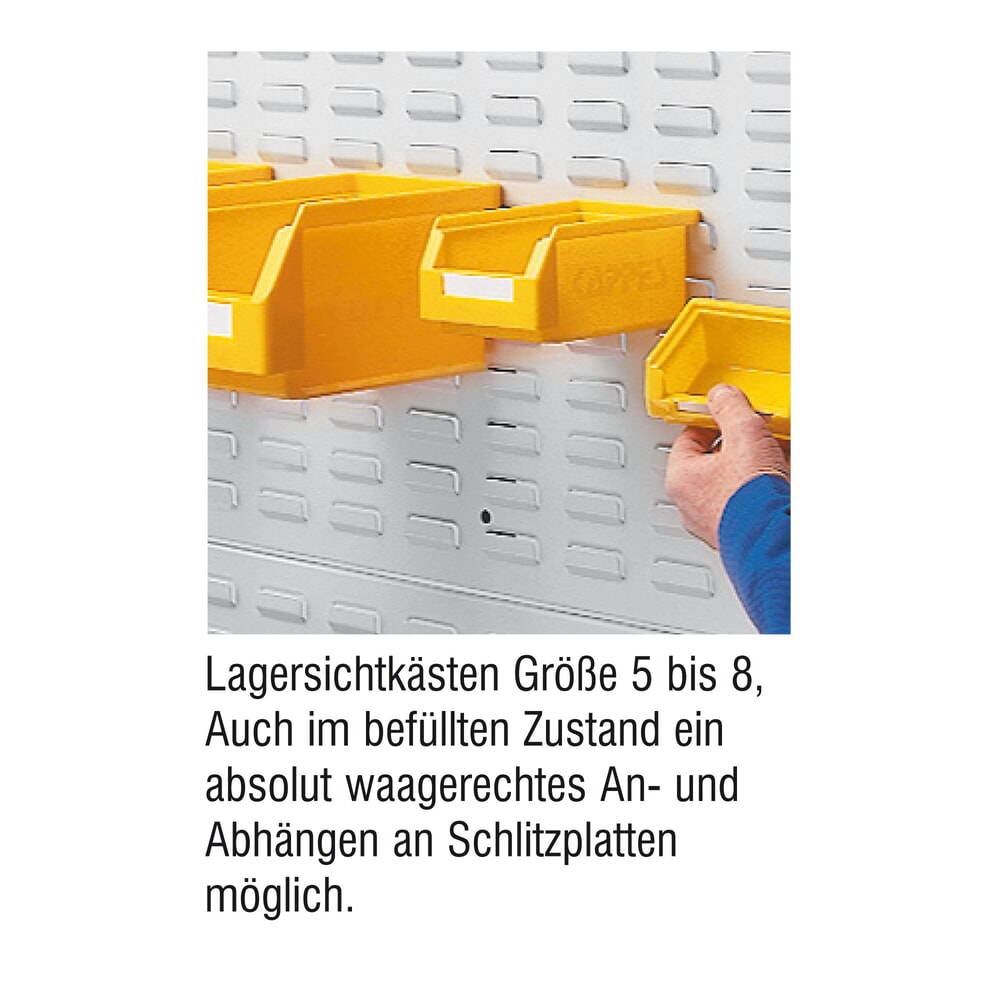 Productafbeelding nr. 6: Enkelvoudige gleufplaten HxB 1500 x 450 mm, Gentiaan Blauw
