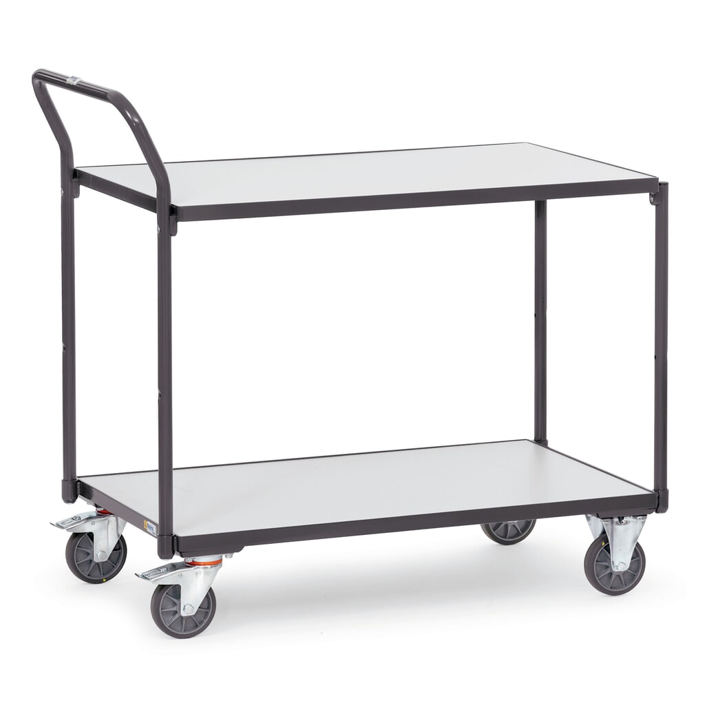 Product afbeelding: ESD-tafelwagen fetra®, draagvermogen 300 kg, 2 laadvlakken van 500 x 850 mm