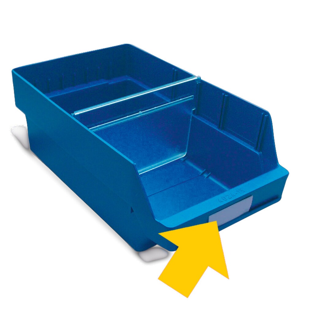 Etiketten voor inkijkbare magazijnbakken, bxh 75 x 30 mm Product afbeelding: Etiketten voor inkijkbare magazijnbakken, bxh 75 x 30 mm