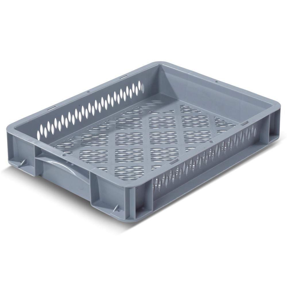 Product afbeelding: Alpha Eurobox van PP met geperforeerde wanden, 6,4 liter, hxbxd 70 x 400 x 300 mm