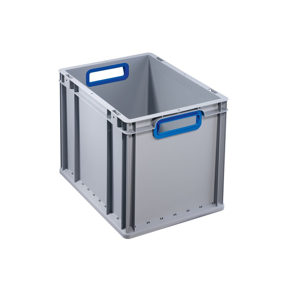 Product afbeelding: Allit Eurobox, met blauwe handgrepen, hxbxd 320 x 400 x 300 mm, 30 liter