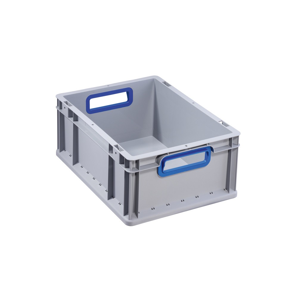 Product afbeelding: Allit Eurobox, met blauwe handgrepen, hxbxd 170 x 400 x 300 mm, 16 liter