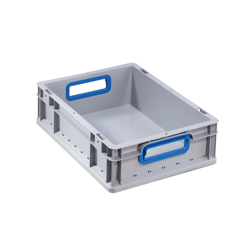 Product afbeelding: Allit Eurobox, met blauwe handgrepen, hxbxd 120 x 400 x 300 mm, 11 liter