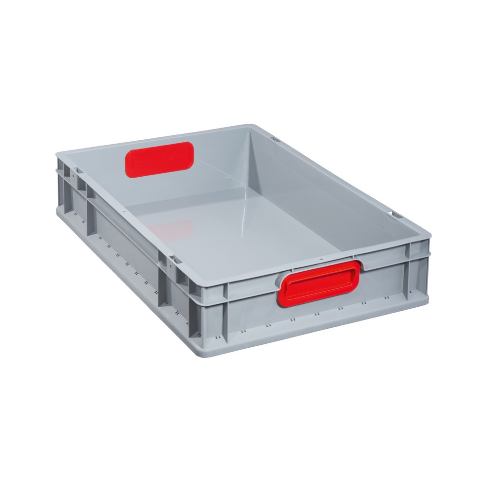 Product afbeelding: Allit Eurobox, met rode verzonken handgrepen, hxbxd 120 x 600 x 400 mm, 23 liter
