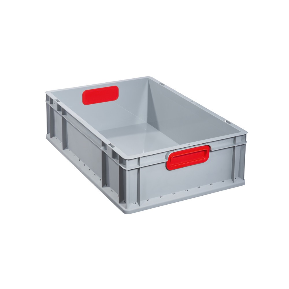 Product afbeelding: Allit Eurobox, met rode verzonken handgrepen, hxbxd 170 x 600 x 400 mm, 34 liter