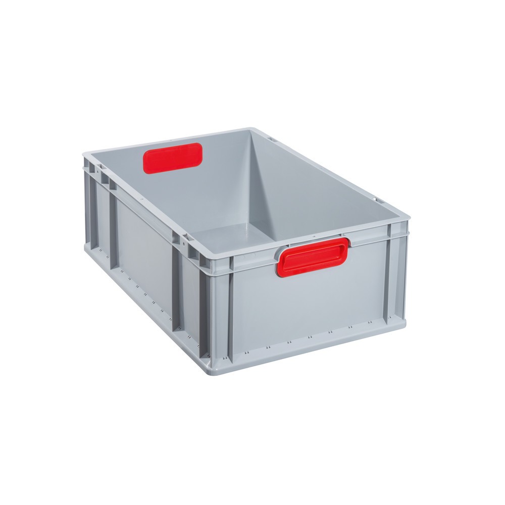 Product afbeelding: Allit Eurobox, met rode verzonken handgrepen, hxbxd 220 x 600 x 400 mm, 44 liter