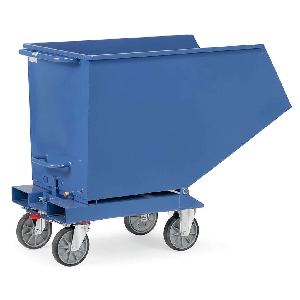 Product afbeelding: Kiepbak met wielen fetra®, inhoud 0,45 m³, blauw