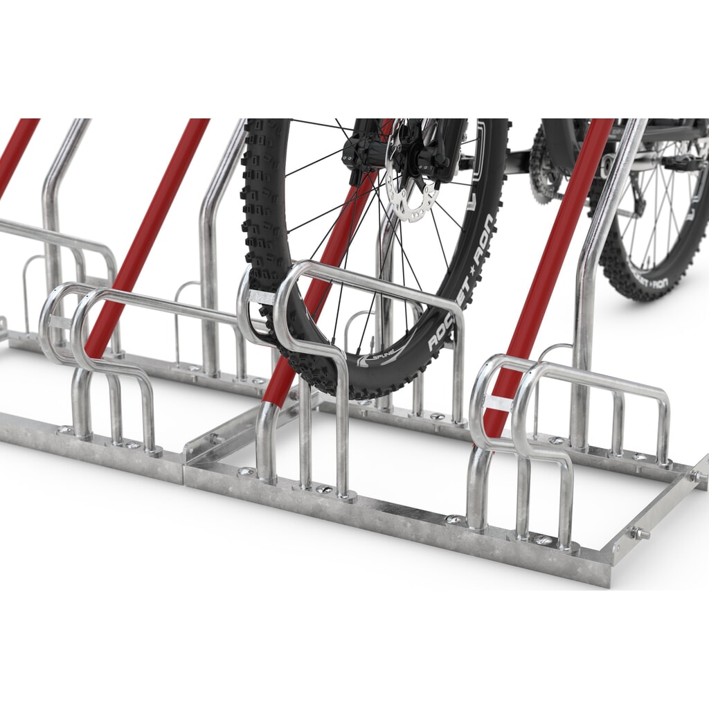 Productafbeelding nr. 2: Fietsenrek met parkeerbeugel, 1-zijdige wielinzet, 2 parkeerplaatsen, wielafstand 350 mm