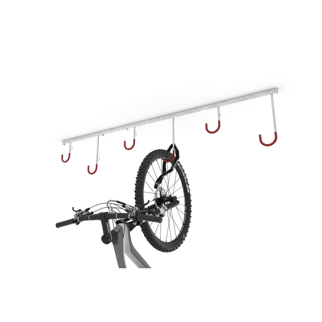 Productafbeelding nr. 2: Fietsophangrek, 6 plaatsen, wandmontage