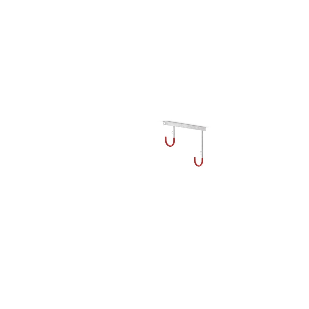 Product afbeelding: Fietsophangrek, 2 plaatsen, wandmontage