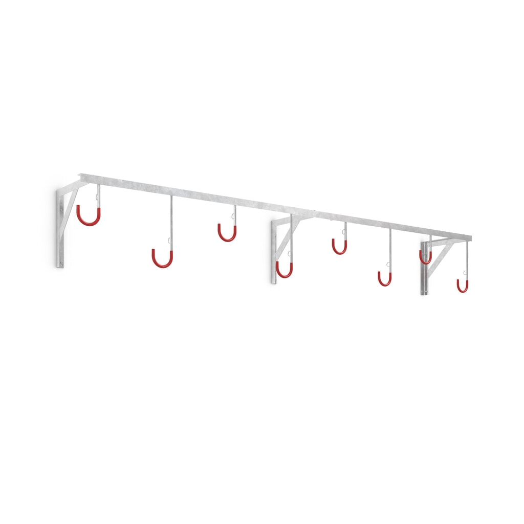 Product afbeelding: Fietsophangrek, 8 plaatsen, plafondmontage