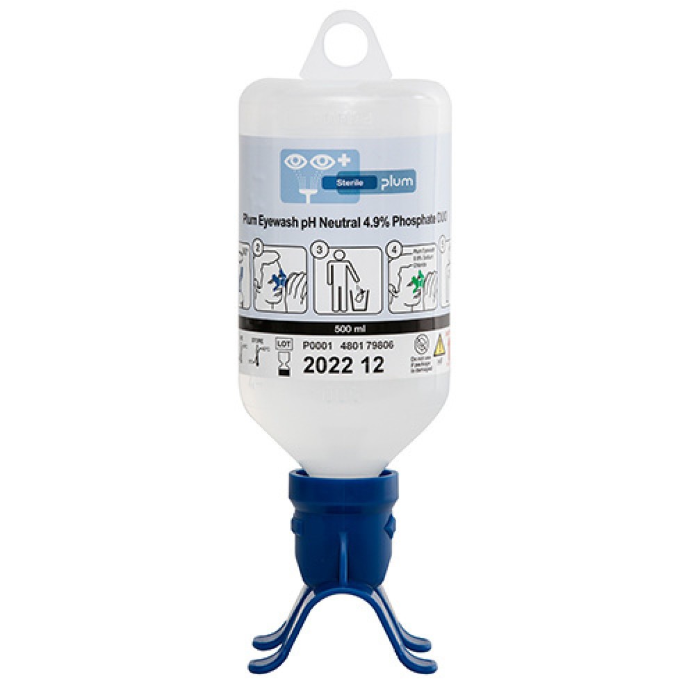 Product afbeelding: Fosfaatbufferoplossing plum oogdouche pH-neutraal DUP, 500 ml