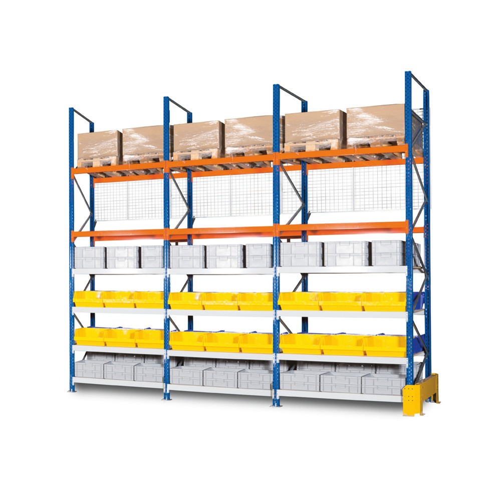 Product afbeelding: Gaasachterwand voor grootvak- en palletrek ManOrga, BE, hxb 2.000 x 2.000 mm
