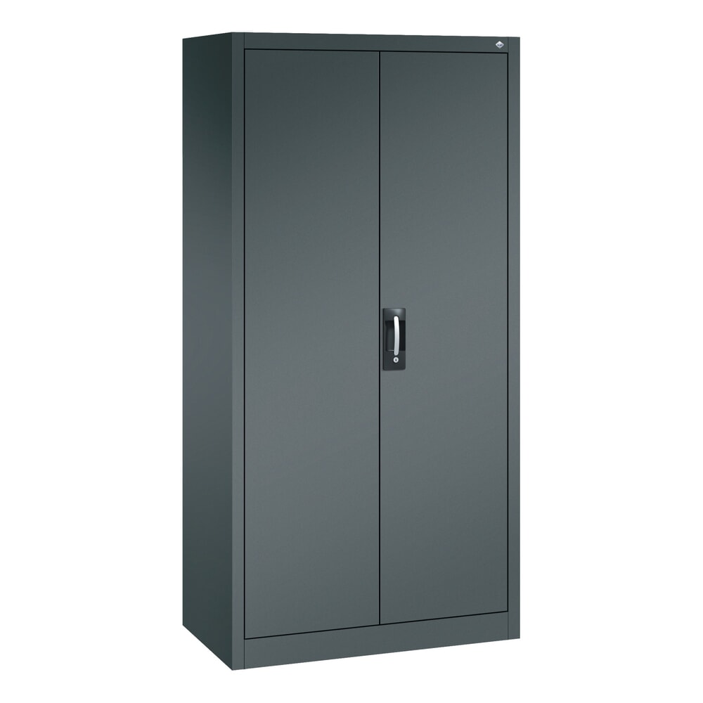 Productafbeelding nr. 1: Kantoorkast C+P 6 vakken + kledingstang, hxbxd 1.950 x 930 x 500 mm, antracietgrijs, antracietgrijs