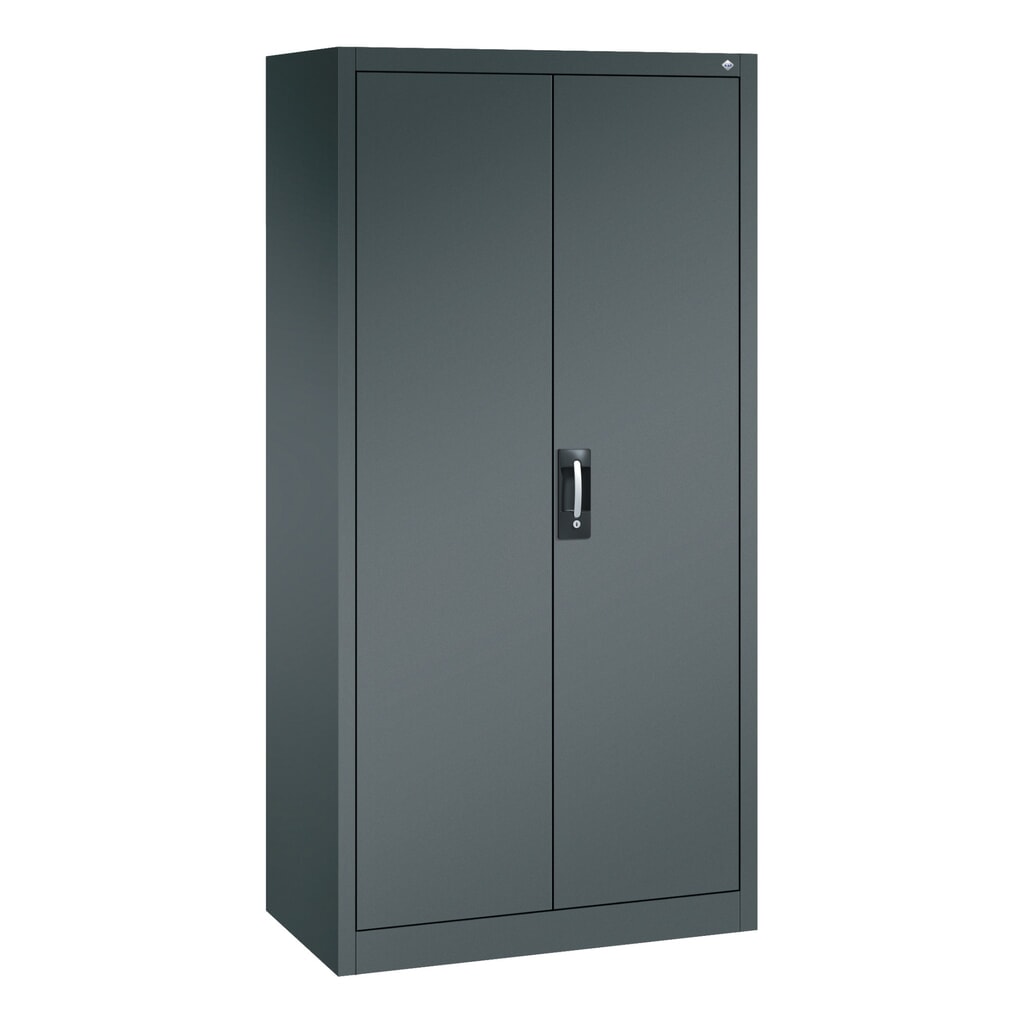 Kantoorkast C+P 6 vakken + kledingstang, hxbxd 1.950 x 930 x 500 mm, antracietgrijs, antracietgrijs Product afbeelding: Kantoorkast C+P 6 vakken + kledingstang, hxbxd 1.950 x 930 x 500 mm, antracietgrijs, antracietgrijs