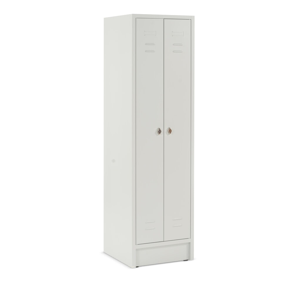 Product afbeelding: Garderobekast met sokkel + draaivergrendeling, 2 compartimenten voor 2 personen, hxbxd 1.800 x 500 x 500 mm