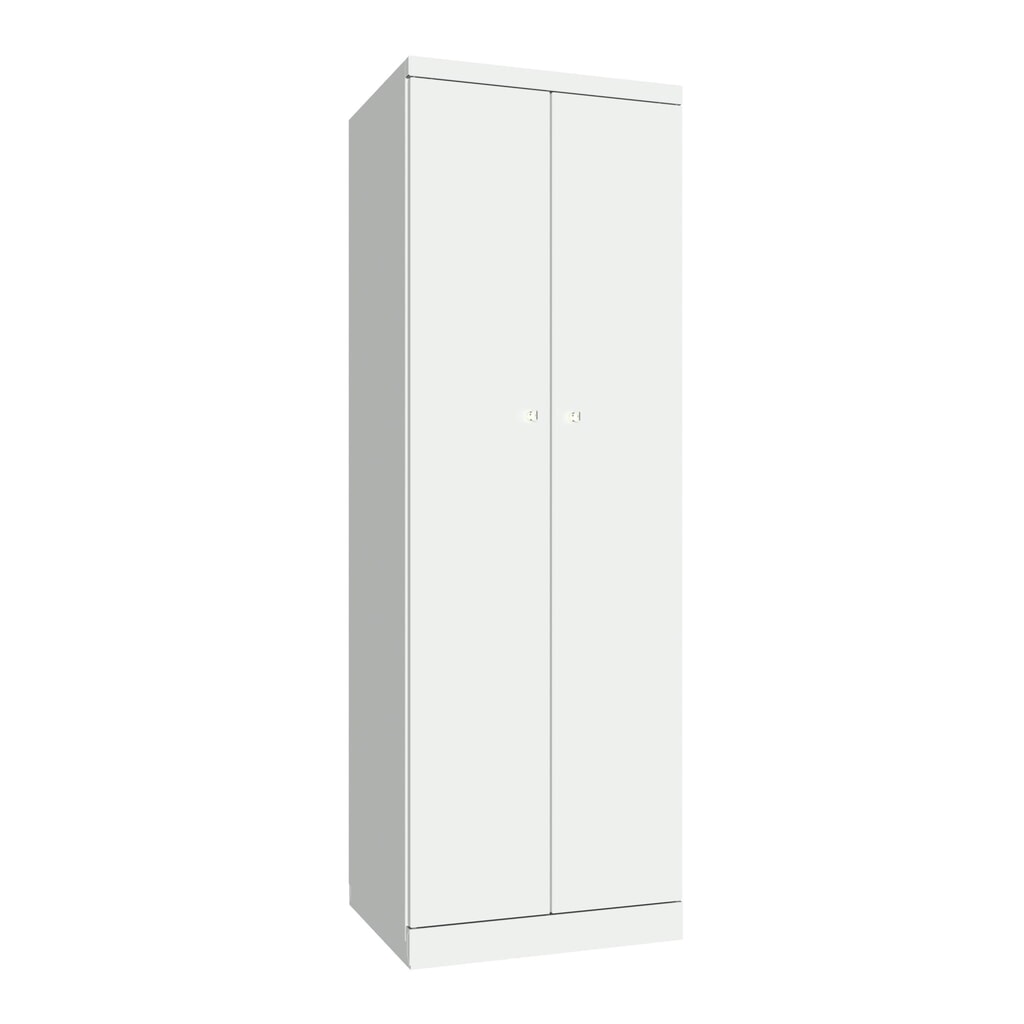 Garderobekast PAVOY met openslaande deuren, hxbxd 1.800 x 600 x 500, afzonderlijk vergrendelbaar, lichtgrijs, lichtgrijs Product afbeelding: Garderobekast PAVOY met openslaande deuren, hxbxd 1.800 x 600 x 500, afzonderlijk vergrendelbaar, lichtgrijs, lichtgrijs