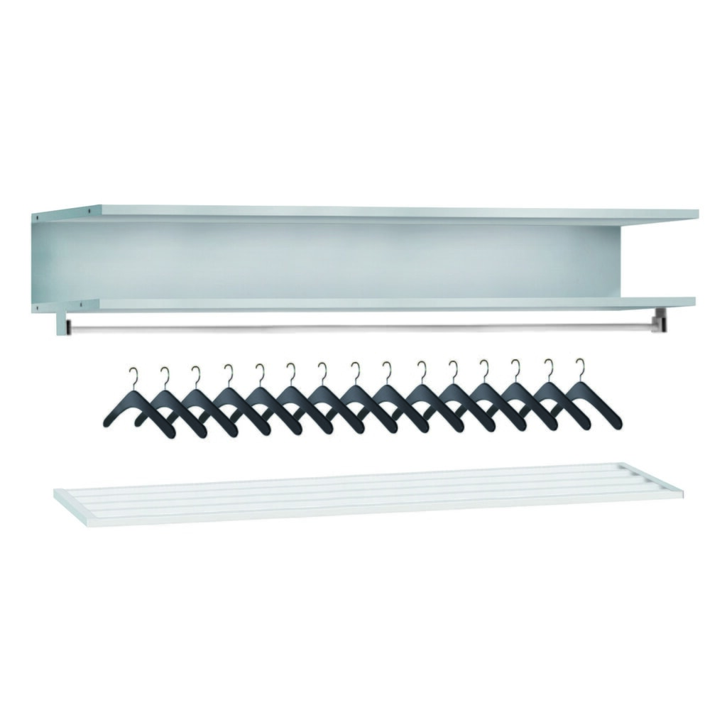Garderobeset voor PAVOY lockerkast, 15 opbergplaatsen, breedte 1.350 mm Product afbeelding: Garderobeset voor PAVOY lockerkast, 15 opbergplaatsen, breedte 1.350 mm