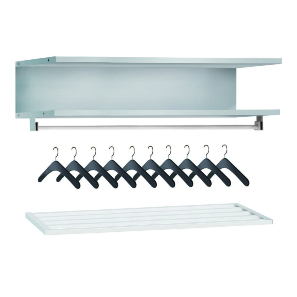 Product afbeelding: Garderobeset voor PAVOY lockerkast, 10 opbergplaatsen, breedte 900 mm