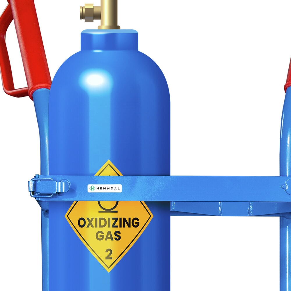 Productafbeelding nr. 5: Gasflessenwagen HEMMDAL, voor 2 stalen flessen van elk 10 liter
