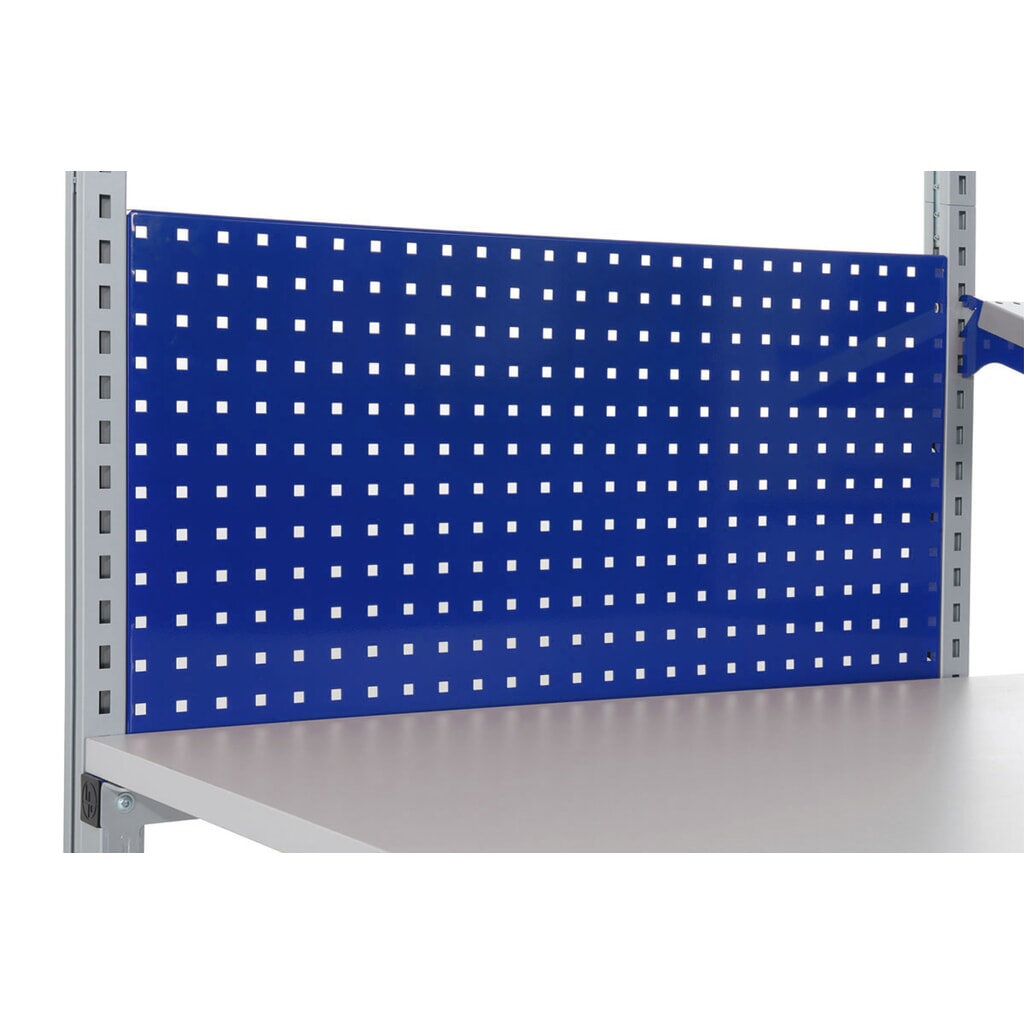 Geperforeerde achterwand voor Rocholz paktafels FLEX, hxbxd 500 x 1.000 x 30 mm Productafbeelding nr. 2: Geperforeerde achterwand voor Rocholz paktafels FLEX, hxbxd 500 x 1.000 x 30 mm