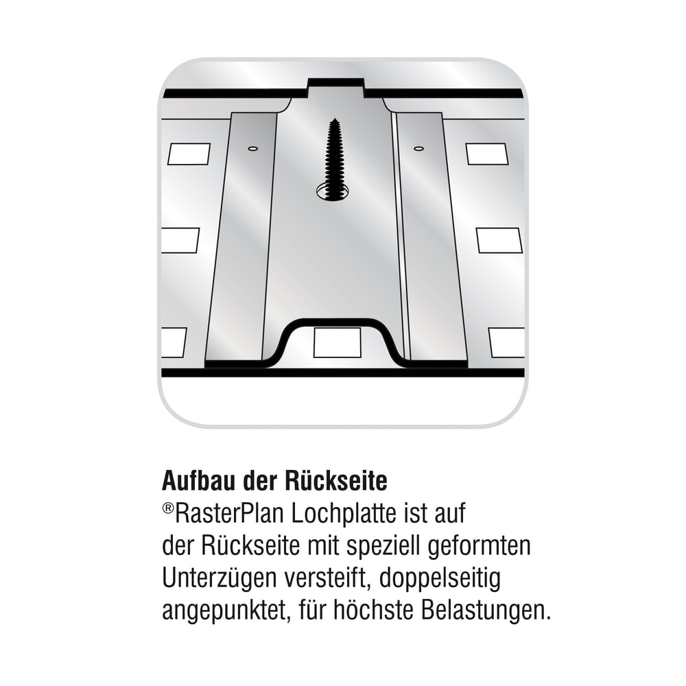 Productafbeelding nr. 3: Geperforeerde plaat, hxb 450 x 2.000 mm, lichtgrijs