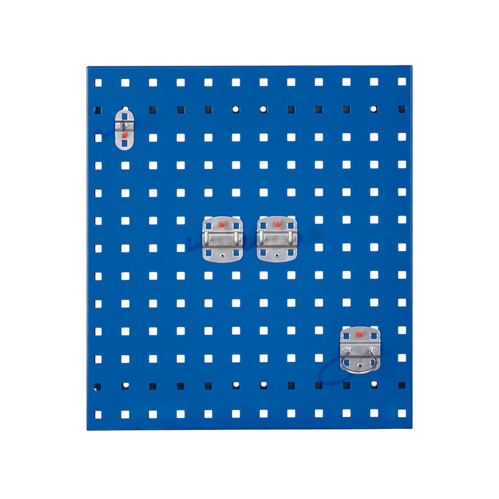 Geperforeerde plaat, hxb 450 x 500 mm, gentiaanblauw Product afbeelding: Geperforeerde plaat, hxb 450 x 500 mm, gentiaanblauw