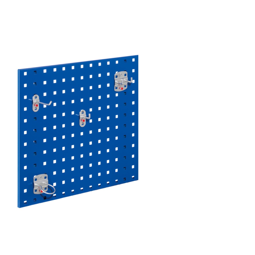 Geperforeerde plaat, hxb 450 x 500 mm, gentiaanblauw Productafbeelding nr. 2: Geperforeerde plaat, hxb 450 x 500 mm, gentiaanblauw