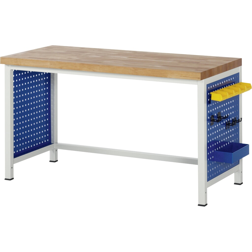Productafbeelding nr. 2: Geperforeerde zijwand RAU voor werkbankpoot 8000, hxbxd 620 x 760 x 2 mm