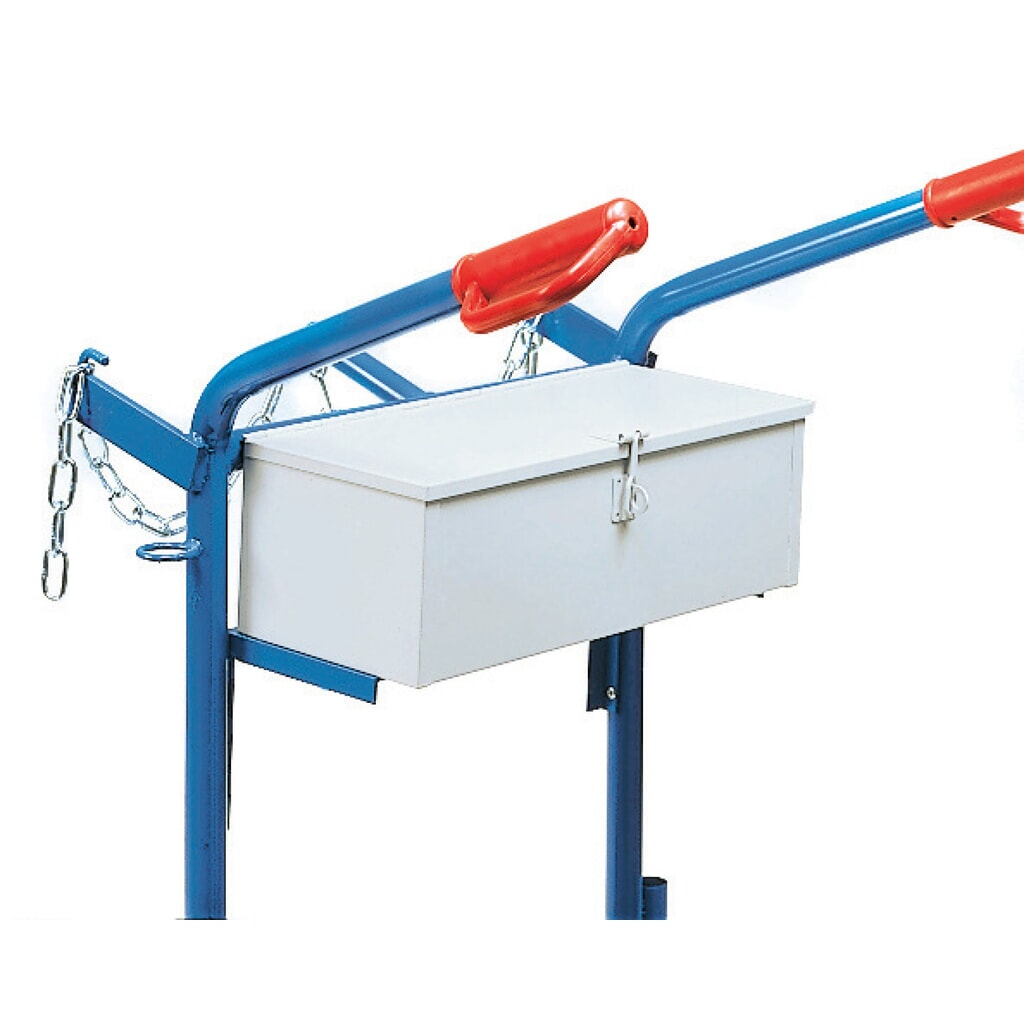 Gereedschapskoffer voor steekwagen fetra® voor stalen flessen, voor 2 stalen flessen, hxbxd 150 x 450 x 200 mm Product afbeelding: Gereedschapskoffer voor steekwagen fetra® voor stalen flessen, voor 2 stalen flessen, hxbxd 150 x 450 x 200 mm