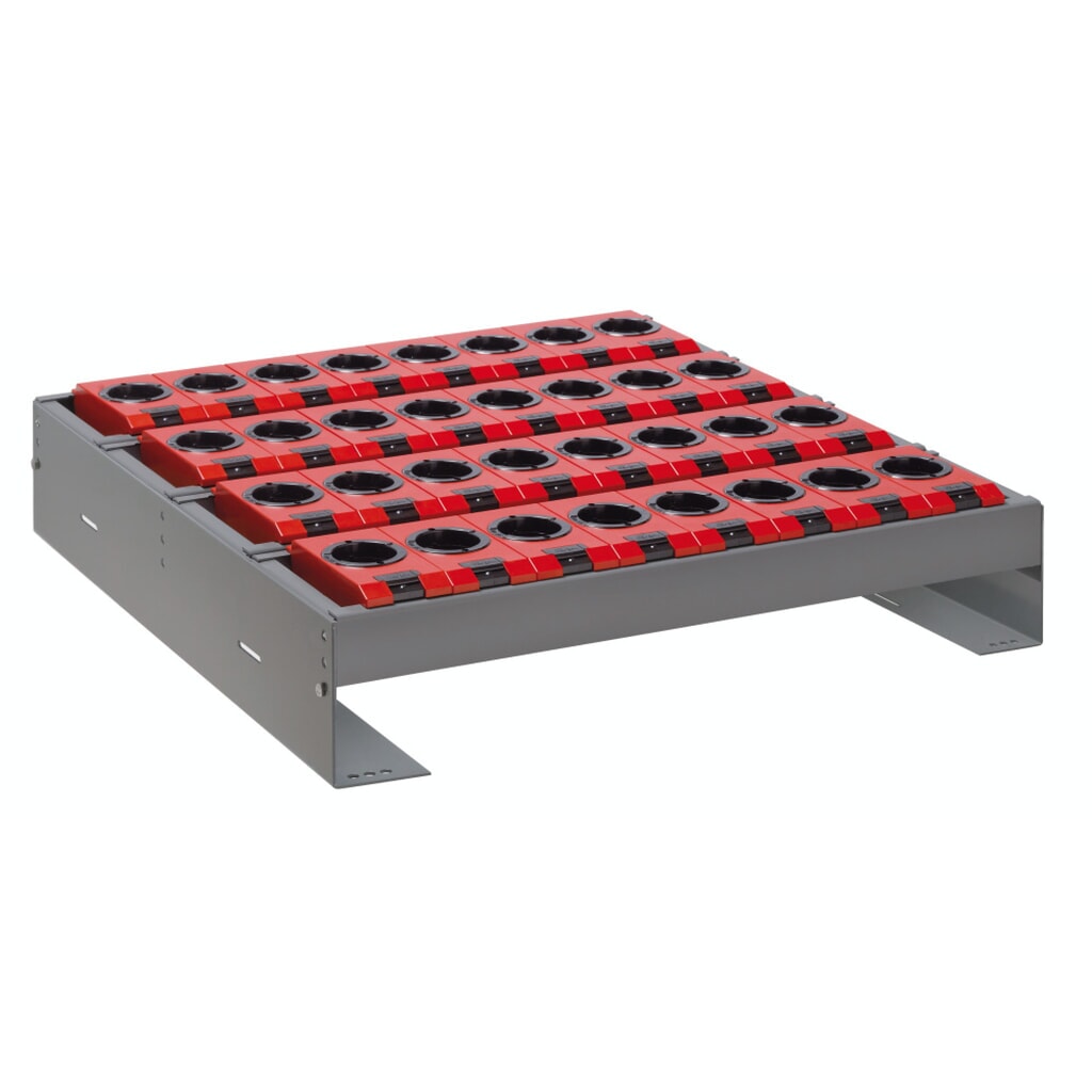 Gereedschapshouderset LISTA 36x36E, (bxdxh) 588x596x82-162 mm, type ISO-SK 50, 20 houders Product afbeelding: Gereedschapshouderset LISTA 36x36E, (bxdxh) 588x596x82-162 mm, type ISO-SK 50, 20 houders