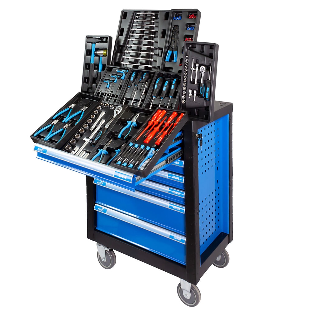Product afbeelding: Gereedschapswagen RAPTOR, incl. 250-delig gereedschapsassortiment