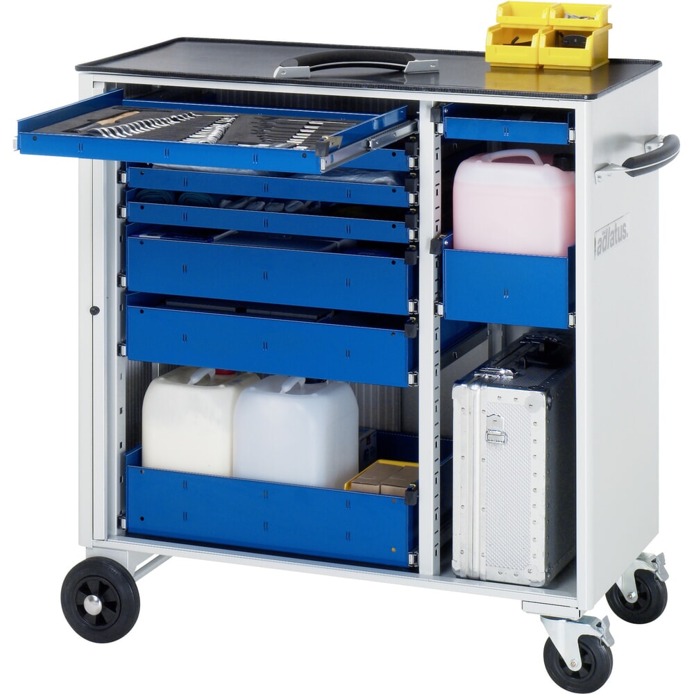 Productafbeelding nr. 1: Gereedschapswagen RAU serie adlatus, hxbxd 1.080 x 1.025 x 520 mm, 9 lades 5 x 40, 2 x 105, 2 x 130 mm, metalen werkblad