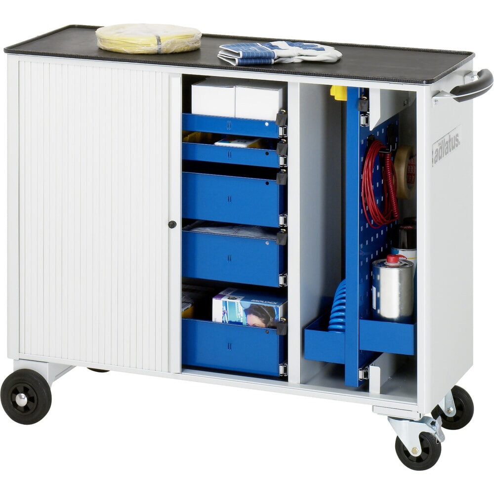 Productafbeelding nr. 2: Gereedschapswagen RAU serie adlatus, hxbxd 860 x 1.025 x 400 mm, 5 lades 2 x 40, 3 x 105 mm, metalen werkblad