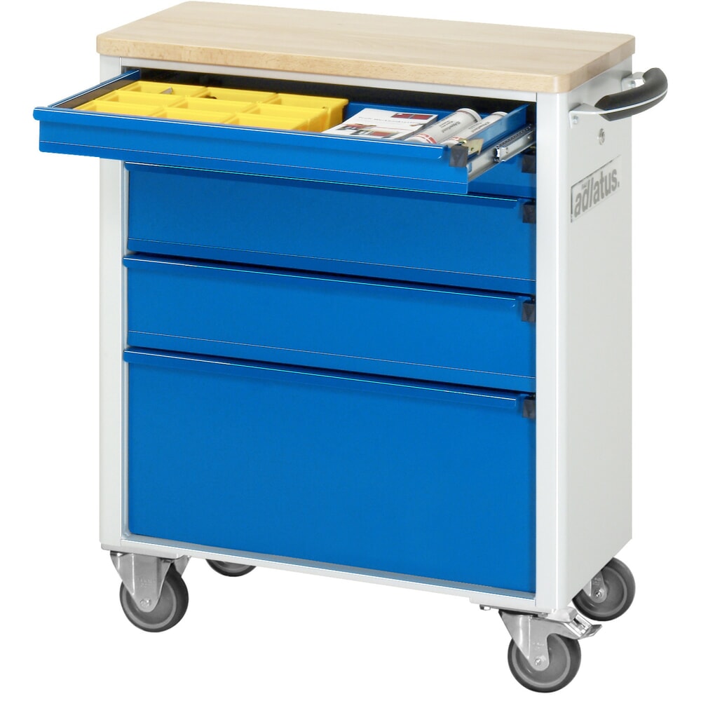 Productafbeelding nr. 1: Gereedschapswagen RAU serie adlatus 700, hxbxd 860 x 700 x 350 mm, 5 lades 2 x 65, 2 x 130, 1 x 260 mm, beuken werkblad
