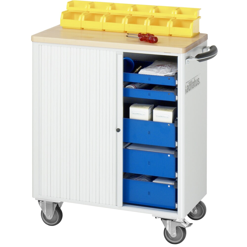 Productafbeelding nr. 5: Gereedschapswagen RAU serie adlatus 700, hxbxd 860 x 725 x 400 mm, 5 lades 2 x 40, 3 x 105 mm, beuken werkblad