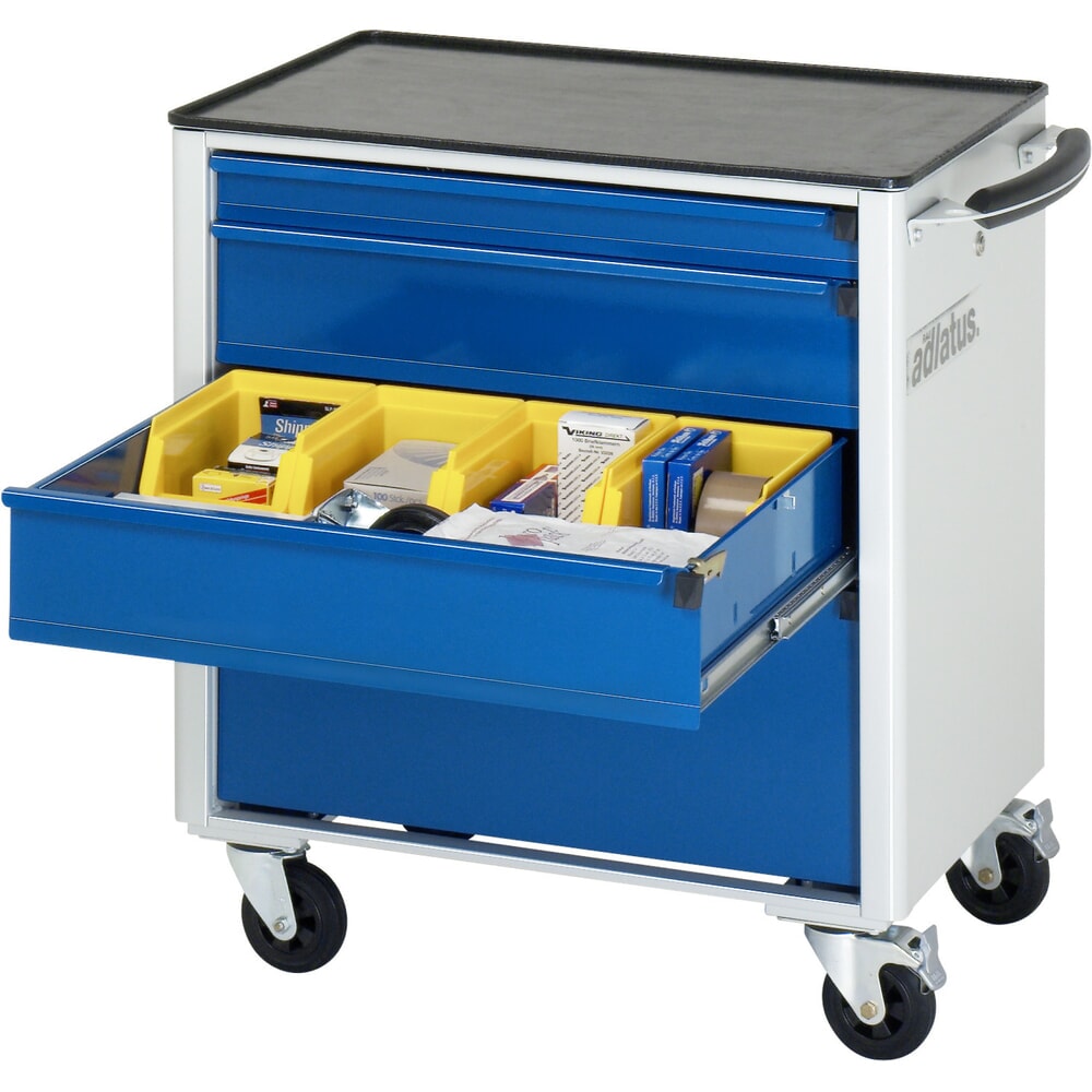 Productafbeelding nr. 1: Gereedschapswagen RAU serie adlatus 700, hxbxd 790 x 700 x 510 mm, 4 lades 1 x 65, 2 x 130, 1 x 260 mm, metalen werkblad