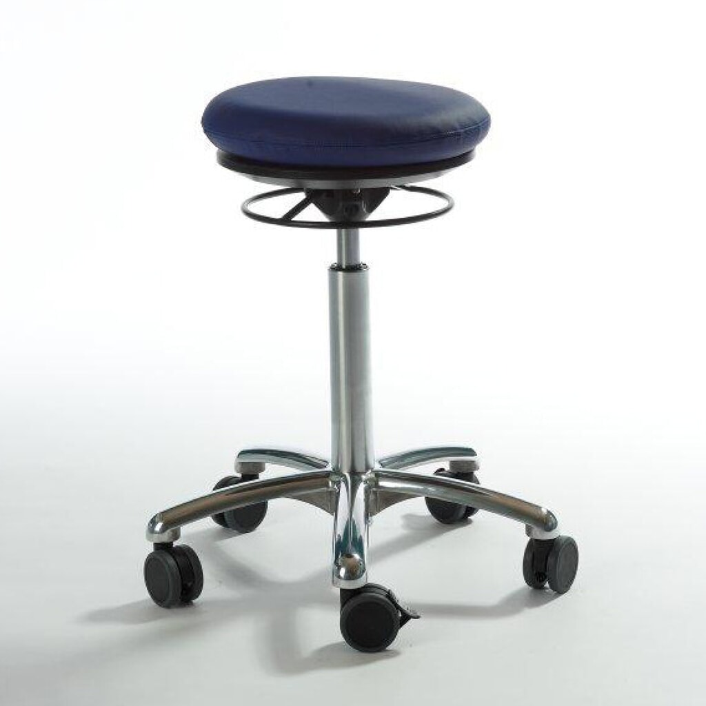 Global Stole A/S Kruk Pilates, zitting in kunstleer, zithoogte 540-730 mm, blauw Product afbeelding: Global Stole A/S Kruk Pilates, zitting in kunstleer, zithoogte 540-730 mm, blauw