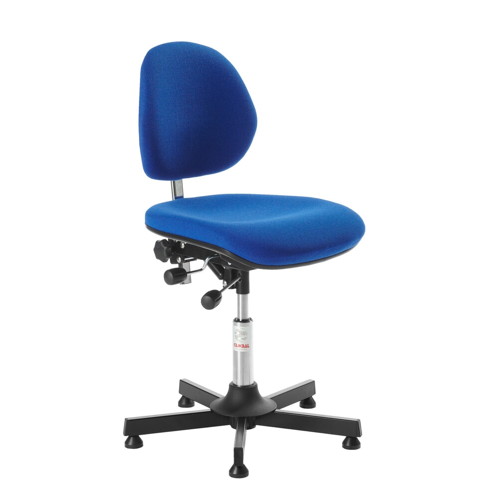 Product afbeelding: Global Stole A/S werkkruk Aktiv, zithoogte 520-650 mm, stofbekleding, stalen onderstel