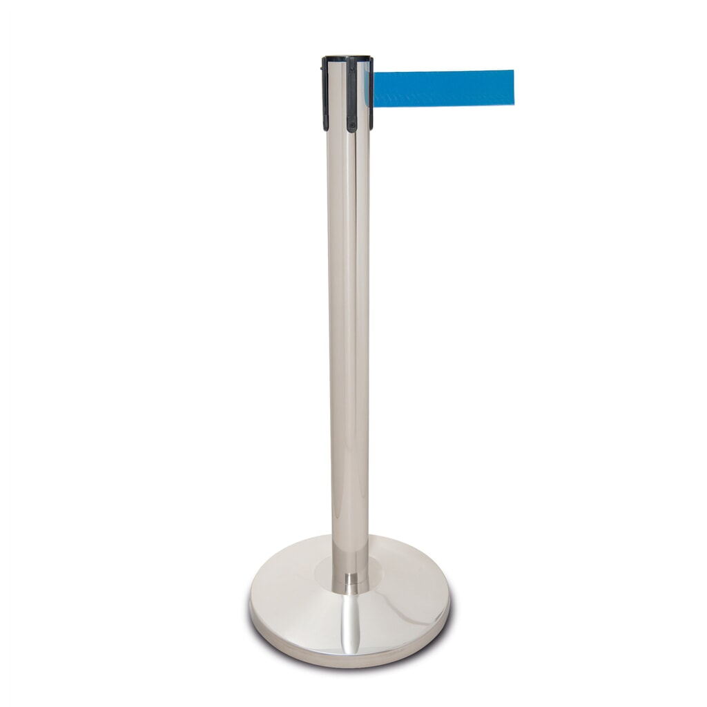 Product afbeelding: Riemstandaard MORION van roestvrij staal, lintlengte 2,5 m, blauw