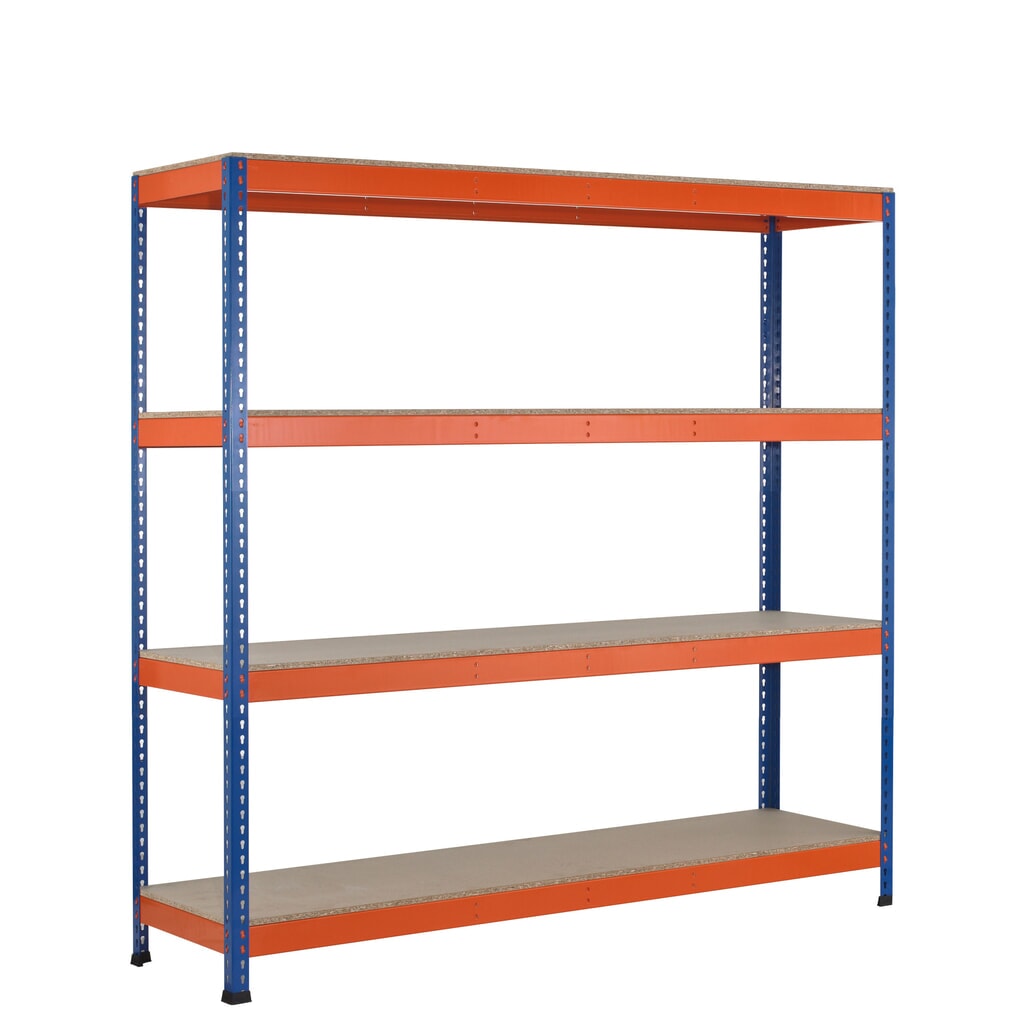 Product afbeelding: Grootvakrek SCHULTE, met spaanplaten, BE, hxbxd 2.438 x 1.536 x 468 mm