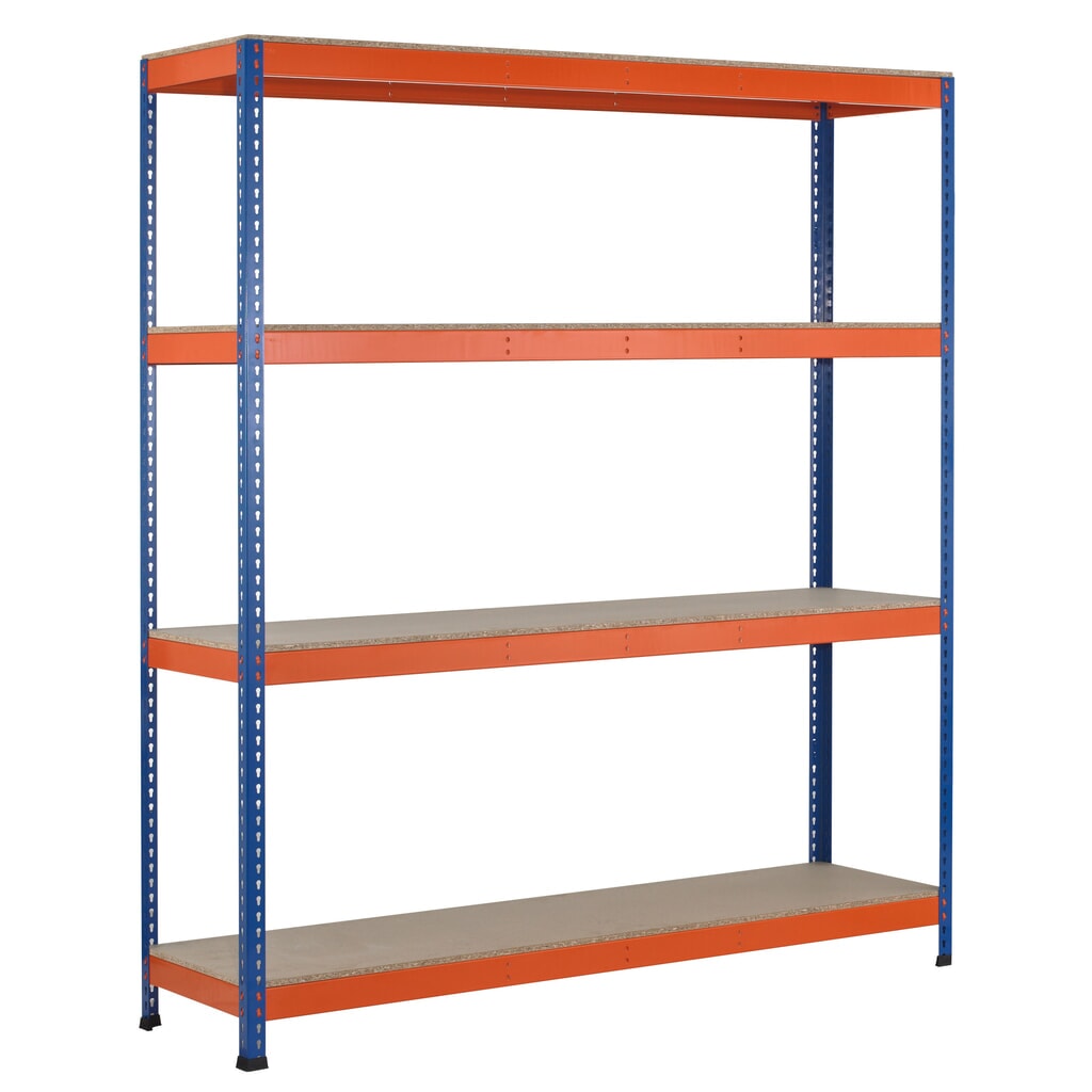 Grootvakrek SCHULTE, met spaanplaten, BE, hxbxd 3.048 x 1.536 x 469 mm Product afbeelding: Grootvakrek SCHULTE, met spaanplaten, BE, hxbxd 3.048 x 1.536 x 469 mm