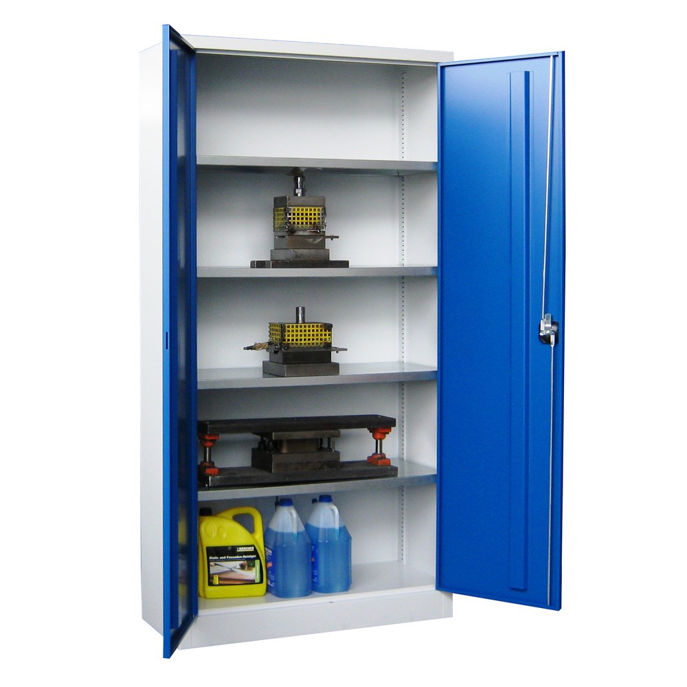 Productafbeelding nr. 2: Grote draaideurkast PAVOY, 4 legborden, hxbxd 1.950 x 1.200 x 600 mm, zuiver wit, zuiver wit