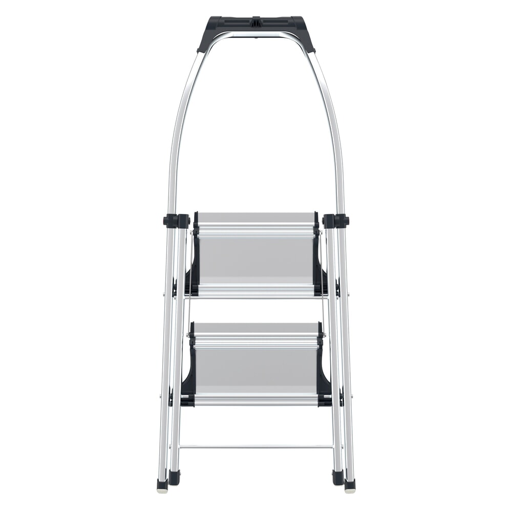 Productafbeelding nr. 4: Hailo inklapbaar opstapje, platformhoogte 490 mm, 2 treden incl. platform, aluminium met antislipribbeling