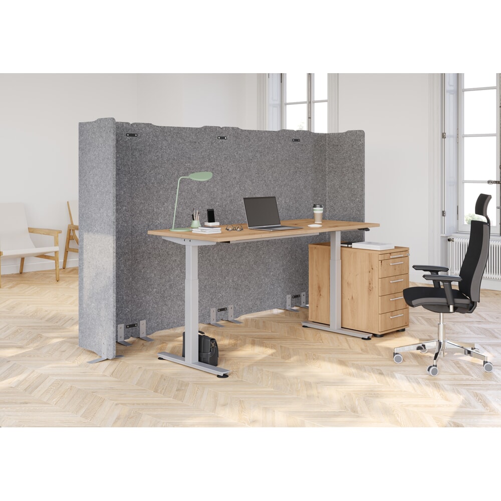 Productafbeelding nr. 10: Hammerbacher bureau, elektrisch in hoogte verstelbaar, bxd 1.600 x 800 mm, wit